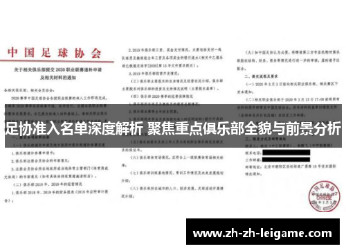 足协准入名单深度解析 聚焦重点俱乐部全貌与前景分析